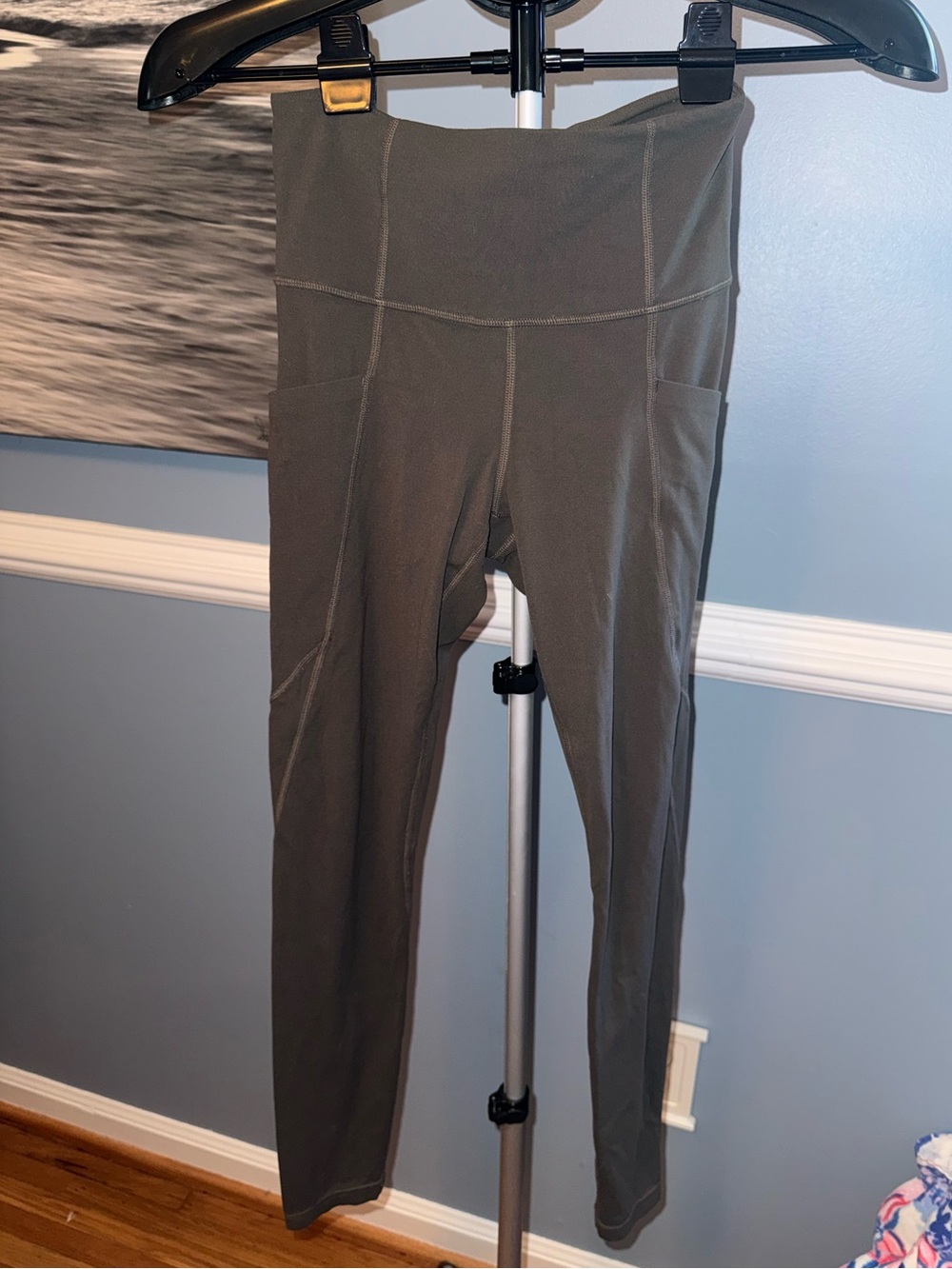 Athleta High Rise Stash Pocket Leggings XS – Charcoal Gray